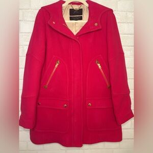 J. Crew Chateau Parka in Bright Magenta